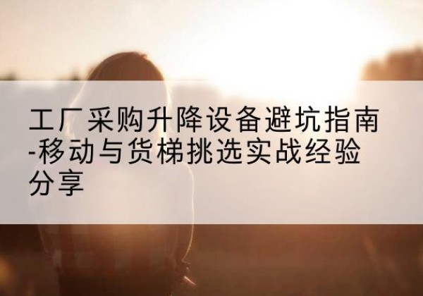 嵩明移动式升降机怎么选-工厂采购升降设备避坑指南-移动与货梯挑选实战经验分享